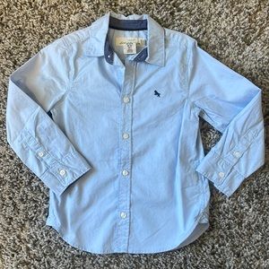 Kids long sleeve button up dress shirt